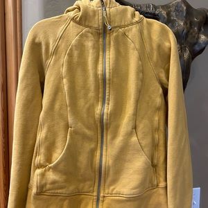 Lulu r Lemon Scuba Hoodie Mustard -